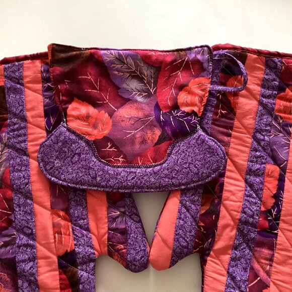 Handmade Oven Mitts / Gloves Tea Cup Pot Holder Set + Tea Towel Kitchen Linens - Picture 4 of 6